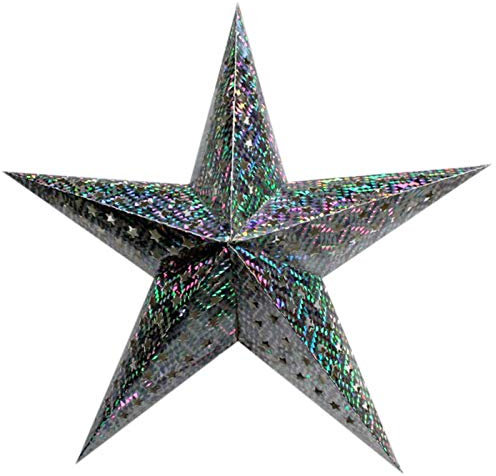 Acan Estrella Plateada de Navidad en cartón 60 cm