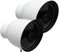 Silicone Skin Case Cover with Dual Layer Sunshade Design for Nest Cam Outdoor, Offer Sun Glare UV Weather Protection & Disguise NestCam Security Camera (2 Pack) - White