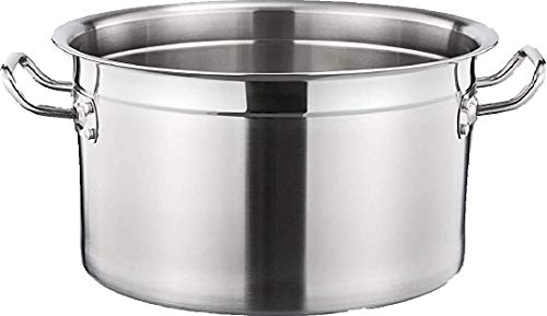 Euro Tische Gastronomie Kochtopf Suppentopf (100 L) - 15 bis 100 Liter Edelstahl Kochtöpfe - ideal geeignet für ALLE Herdarten & große Küchen - Gastro Topfset