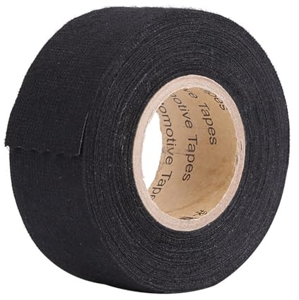 Ruban Adhésif Isolant Noir 32mm x 15m, Bande de Harnais Câblage Voiture, Auto-adhésif Multi-Usage pour Isolation Électrique, Câbles Auto et Électronique