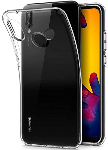 Verco Handyhülle für Huawei P20 Lite Case, Handy Cover für P20 Lite Hülle Transparent Dünn Klar Silikon, durchsichtig