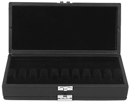 Accessori per strumenti musicali in legno a 2 strati, custodia per ance, fessura in morbida flanella nera per addensare pratico per principianti amanti degli strumenti bande