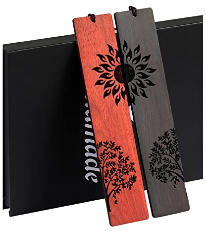 Marque Page, 2 Marque Page Bois Bookmark, arbre, Marque Page Original, Cadeau Femme, Cadeaux Noel, Cadeau Homme, Cadeau Anniversaire Femme,Cadeau Homme Original,Cadeau Maman,Cadeaux Noel Femme