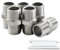 Bwintech 6 Stück 1/8 Außengewinde auf 1/8 BSP Außengewinde Edelstahl 304 Hex Nippel Fitting für Rohrverbindungskonvertierung
