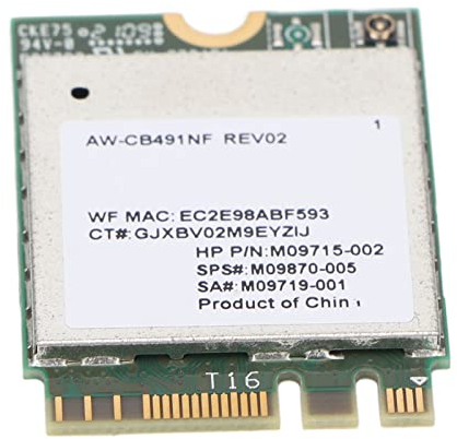 WiFi-Karte, RTL8821CE M.2-Schnittstelle BT4.2 Hochgeschwindigkeits-Plug-and-Play-stabile AW CB491NF-Netzwerkkarte für Laptop