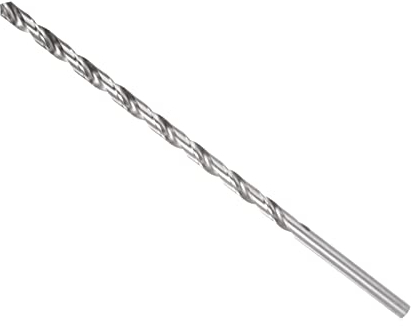 QUARKZMAN 1 Stück 10mm x 300mm Spiralbohrer HSS Gerader Schaft zum Bohren Silber Ton