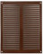 200x250mm Rejilla de Ventilación de Acero Marrón con Mosquitera - Rejillas de Ventilación Metálicas
