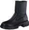 Paul Green Damen Stiefelette mit Lammfell, Frauen Plateaustiefeletten,Warm gefüttert,uebergangsschuhe,uebergangsstiefel,Schwarz (Black),37 EU / 4 UK