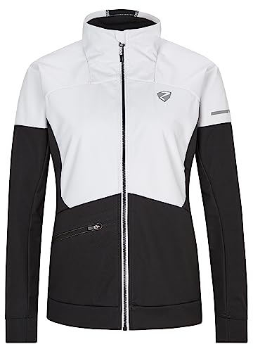 Ziener Damen NORIKA Softshell- / Hybrid-Jacke Skitour | atmungsaktiv, winddicht, funktionell, black, 38