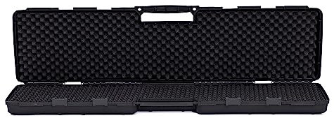 AR BRAND EST. 2021 Black Large All-Weather Precision Hard Rifle Case Waterproof Ultra Protective Gun Case with Intensive Foam Gun Case TSA
