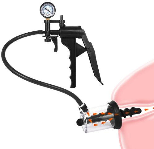 Analplug Dehner mit Vacuum Pump, Analdehner Anal Vagina Stimulator Butt Plug Expander, Analpumpe Prostata Massaager Analspielzeuge, Anal Dilator Masturbator Sexspielzeug für Frauen and Männer (Klein)