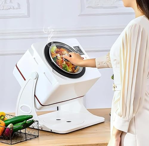 XARONF 6L Intelligent Automatic Cooking Machine with 360° Rotation and 3D All-Round Heating, Automatic Shut-Off Protection, One-click automatic thermal cleaning, Meet your daily cooking needs