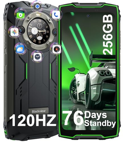 Blackview BV9300 Pro Outdoor Handy 16 GB + 256 GB 120 Hz 6.7 FHD + 1.32 Indietro Dsiplay 15080 mAh (33 W), smartphone per esterni senza contratto, Android 13, 64 MP+32 MP, impronte digitali, IP68