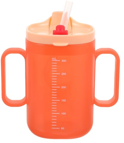 Operitacx Schnabeltasse Senioren, 300 ml Schnabelbecher Senioren mit Griff, Schnabeltasse Erwachsene füR äLtere Erwachsene Behinderte Patienten