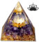 XIANNVXI Amethyst Crystal Gemstone Tower Healing Crystal Gifts for Women Spiritual Gifts for Women Witch Witchy Lotus Flower Orgonite Tower