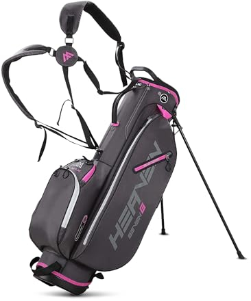 Big Max Heaven 7 G Standbag - Sunday Golfbag (Charcoal/Fuchsia)