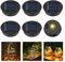 KUWUNG Replacement Solar Panels for Garden Lights, 6 Pack Solar Lights Replacement Top, Lantern Lid Lights Bulb Replacement Part, 8CM IP44 Replacement Solar Panels, DIY Replacement Decor Light
