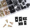 deemars 170PCS Automotive Schrauben und Auto U Clips Sortiment Kit, Auto Clips und Befestigungen, 9 verschiedene Größen Automotive U Mutter und Schraube Clip für Auto Armaturenbrett Türverkleidung
