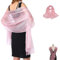 Stola für Abendkleid,Schals & Tücher für Damen,Chiffon Schal,Tuch Damen Sommer Leicht,Kann verwendet werden als Ärmel für Abendkleider Brautkleider Sommer Hochzeit (Rosa)