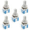 VGOL 5PCS RS1010 Interrupteur à Bande Interrupteur Rotatif Interrupteur de Changement de Vitesse 1 Pôle 5 Positions 15mm Arbre Petit Interrupteur à Bande Scellé (DC16V 0.1A)