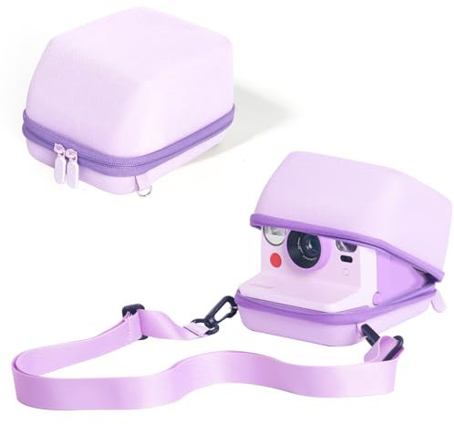 WOGOZAN Protective Case for Polaroid Now 2nd/3rd, Now+ Gen 2/3rd, I-Type, OneStep+, Onestep 2, Filp, Instant Film Camera - Hard Shell Camera Case with Adjustable Shoulder Strap (Purple) (No Camera)