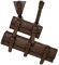 MDFCZXP Ritter Kampf Waffe Kostüm Rapier Ring Gürtel Gurt Holster Cosplay Zubehör für Erwachsene,Braun,20cm