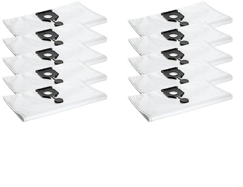 Vilgftyiet Lot de 5/10/20 sacs à poussière pour NT 30/1 Ap L, 30L EU2613 pour Karcher 2.889-154.0 NT 30/1 30 L 30L NT 30/1 Ap Te L (lot de 10)