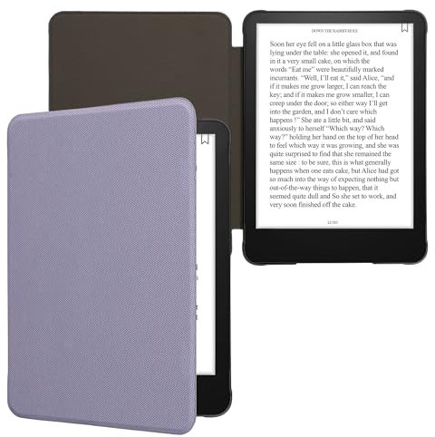 kwmobile Coque liseuse Compatible avec Amazon Kindle Paperwhite (2024)/Colorsoft - Coque avec Rabat magnétique en Nylon pour liseuse