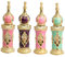 Healeved Botella De Perfume De Vidrio para Mujeres con Estilo Retro Árabe Frasco para Esenciales Y Perfumes para Viajes Y Decoración De Bodas