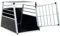 Billg Aluminium Hundetransportbox, Transportbox Aus Aluminiumlegierung, Reisebox Für Auto, XXL-Größe 65x91x69 cm (LxBxH), Schwarz