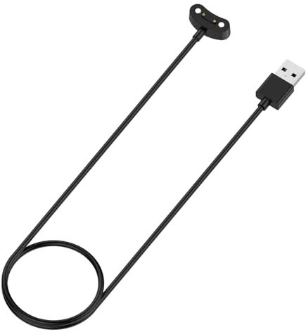 Disscool Replacement Charging Dock Cable Compatible with Ticwatch Atlas/Pro 5 Enduro/Pro 5/Pro X/E3, USB Cables Charger Stand Smart Watch Accessories(1M/3.3FT, Black)