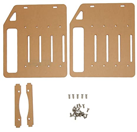 lvifloae 3 5 Zoll Festplattenhalterung, Desktop-Festplattenhalterung aus durchsichtigem Acryl, mehrstufige Befestigungslöcher, DIY-Desktop-6-stufiges Acryl (4 Layers)