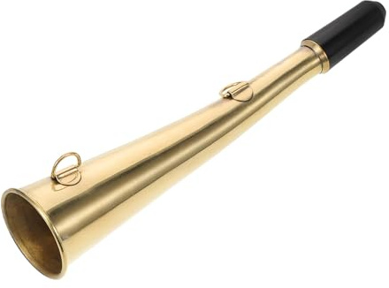 Kupfer Horn mit Klar Lautem Klang für Eisenbahn Signalgeräte | Kupferglocke, Goldfarbenes Stierhorn, Leicht zu Bedienen, für Eisenbahnzubehör und Signaltechnik