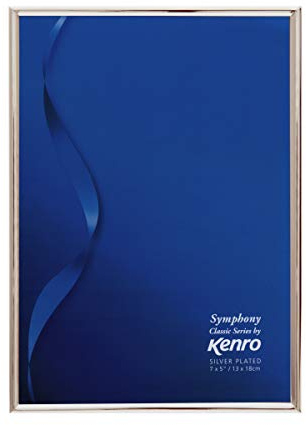 Kenro Silver Plated Photo Frame 8x6 Inch / 15x20cm Symphony Classic Series - SY1520