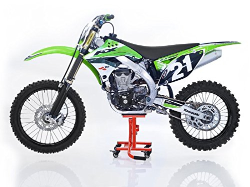 ConStands MX Cavalletto Alza Moto Sposta compatibile con Motocross, Enduro, Supermoto, Trial arancio