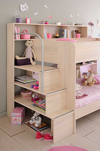 90x200 Etagenbett Bibop-11 von Parisot Akazie by Wohnorama