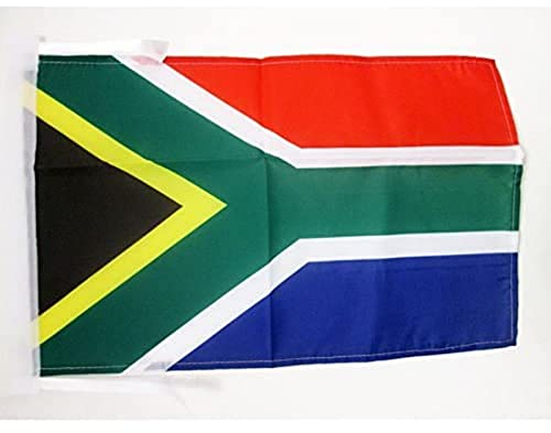 AZ FLAG - Drapeau Afrique du Sud - 45x30 cm - Pavillon Sud Africain 100% Polyester Avec Deux Cordelettes - 20g