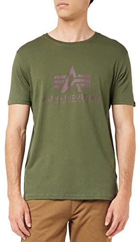 ALPHA INDUSTRIES Herren T-Shirt 100501, Dunkelgrün, 3XL EU