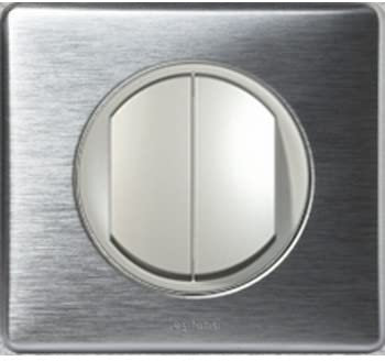 Legrand Double Va-et-vient Céliane complet Aluminium - griffe - Non