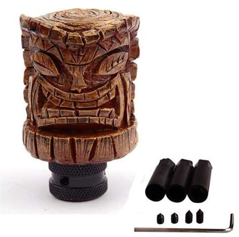 hotrodspirit – Schalthebel aus Kunstharz Tiki Look Holz Handbrause Hawaii Universal