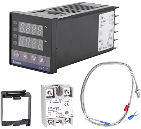 Walfront 0 ℃ ~ 1300 ℃ Alarm REX-C100 Digitales Thermostat-Set für LED-Thermostat PID AC110 V-240 V