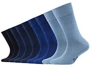 s.Oliver Kinder Socken Kinder Strümpfe mit weichem Bund Baumwolle Pflegeleicht langlebig für Jungen und Mädchen 9er Pack 39/42 blue