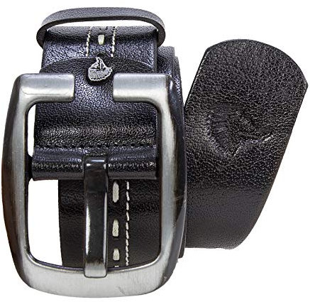 Rock Creek Herren Gürtel Ledergürtel Casual-Style Echt Leder Männer Gürtel Leder Gürtel Jeansgürtel Herrengürtel G-005 Schwarz 105