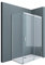 doporro Cabine de Douche Transparent 70x140cm Porte Coulissante Paroi de Douche Rectangulaire en Angle Hauteur 195cm Montage Réversible Ravenna18K