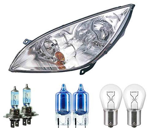 EISENFELS Bundle Set 70805041 Scheinwerfer rechts + Leuchtmittel H7 NIGHT BREAKER + W5W Cool Blue Intense + P21W Classic kompatibel mit Colt VI Z3_A Z2_A
