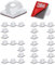 3M Cable Clips Self Adhesive Cord Organizer, Wire Holder Clamp Management Sticky for Desk Car Dash Cam Tables Wall, White 50pcs