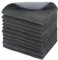 SINLAND 10er Set Mikrofaser Spültücher Geschirrtücher Mit Polyester Mesh streifenfrei Spüllappen wiederverwendbar Reinigungstücher Mikrofasertücher Staubtuch für Auto, Küche, Bad 30cmx30cm Dunkelgrau