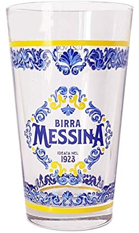 SET 6 BICCHIERI in Vetro DA BIRRA MESSINA 0.2 CL