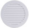 Steinberg14 Griglia di Aerazione Rotonda 125 mm - Griglie di Aerazione in Plastica Bianca - Serranda di Scarico dell'aria con flangia - Coperchio di Sfiato Interno a Parete e a Soffitto
