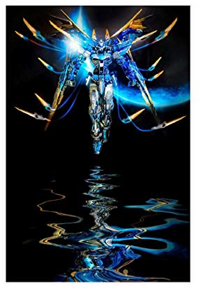 Anime-Poster Mobile Suit Gundam 5, Leinwandposter, Schlafzimmer, Dekoration, Sport, Landschaft, Büro, Raumdekoration, Geschenk, 30 x 45 cm, ohne Rahmen